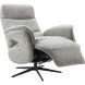 Relaxfauteuil Haslet medium grijs