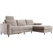 Hoekbank rechts Totham bruin relaxfunctie basic comfort