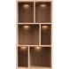 Verlichting Quebec boekenkast 201x64x45 cm