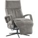 Relaxfauteuil Orona medium microleder grijs
