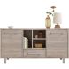 Dressoir Gradoly 90x180x45 cm grijs
