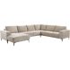 Hoekbank rechts Calira taupe basic comfort