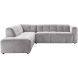 Hoekbank links Vizela grijs basic comfort