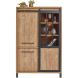 Opbergkast Alva 188x122x50 cm orange teak met verlichting