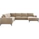 Hoekbank links Calira bruin basic comfort
