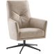 Draaifauteuil Menori microleder beige premium comfort