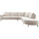 Hoekbank rechts Flandria beige premium comfort