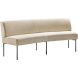 Eetkamerbank Cintra 210 cm ovaal bouclé beige