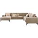 Hoekbank rechts Calira bruin basic comfort
