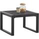 Bijzettafel Newhaven zwart mangohout 60 cm vierkant
