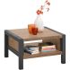 Bijzettafel Mantera donkerbruin 67 cm vierkant