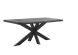 Eettafel Newhaven zwart mangohout 240x100 cm rechthoekig