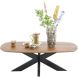 Salontafel Nocona mangohout 120x70 cm Deens ovaal
