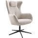 Draaifauteuil Renville beige met nekkussen