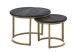 Bijzettafelset Foxford Brass 53 en 37 cm rond