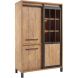 Opbergkast Alva 188x122x50 cm orange teak met verlichting