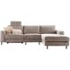 Hoekbank rechts Totham bruin relaxfunctie basic comfort