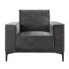 Fauteuil Calira velvet antraciet basic comfort