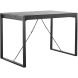Bartafel Newhaven zwart mangohout 140x80 cm rechthoekig