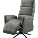 Relaxfauteuil Cervan elektrisch large microleder antraciet