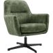 Draaifauteuil Tarkio velvet groen