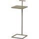 Bijzettafel Drenia beige 22 cm vierkant