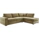 Hoekbank rechts Yukom groen basic comfort