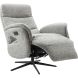 Relaxfauteuil Haslet elektrisch medium grijs