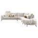 Hoekbank rechts Flandria beige premium comfort