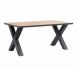 Eettafel met kruispoot Silvares 164x100 cm rechthoekig