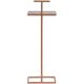 Bijzettafel Drenia roze 22 cm vierkant
