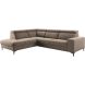 Hoekbank links Ixonia grijs excellent comfort