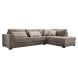 Hoekbank rechts Pomasi grijs met diepe zit premium comfort