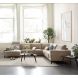 Hoekbank rechts Calira taupe premium comfort