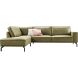 Hoekbank links Alburg mosgroen premium comfort