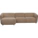 Hoekbank links Harper bruin basic comfort