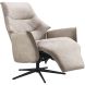 Relaxfauteuil Clay small microleder taupe