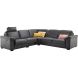 Hoekbank Candelas antraciet relaxfunctie excellent comfort