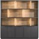 Wandmeubel Verdio 212x207x50 cm met verlichting
