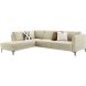 Hoekbank links Gulnare beige basic comfort