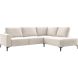 Hoekbank rechts Garzeno beige met hoge poten basic comfort