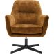 Draaifauteuil Tarkio velvet cognac