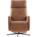 Relaxfauteuil Niland elektrisch medium microleder bruin