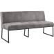Eetkamerbank Thurso 170 cm microleder grijs