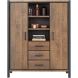 Opbergkast Mantera 170x139x48 cm donkerbruin