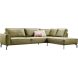 Hoekbank rechts Alburg mosgroen basic comfort