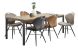 Eettafel Mantera 190x90 cm rechthoekig lichtbruin