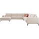 Hoekbank rechts Calira beige basic comfort