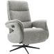 Relaxfauteuil Haslet elektrisch medium grijs