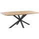 Eettafel Levado 200x100 cm orange teak Deens ovaal
